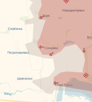 Росіяни окупували Сонцівку та просунулися в 9 населених пунктах Донеччини, – Deep State