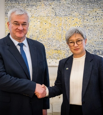 До Києва прибула очільниця МЗС Австралії
