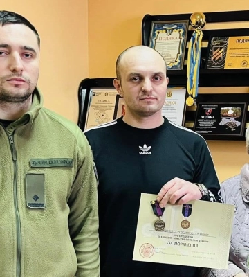 Військовому Сергію Горощуку із Полтавщини вручили відзнаку Міністерства оборони України