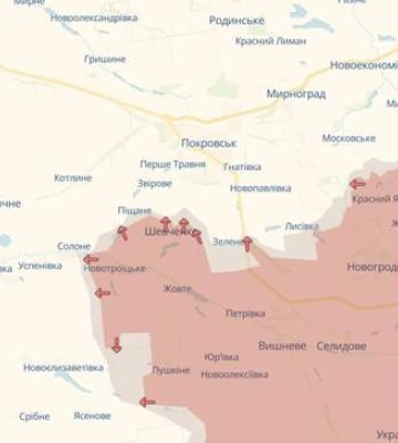 Россияне все ближе к Покровску и продвигаются в Курахово: DeepState обновили карту