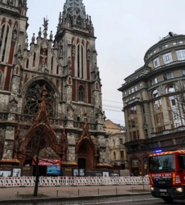 Мінкульт повідомив про пошкодження Миколаївського костелу внаслідок атаки Росії на Київ