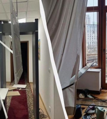 Унаслідок російської атаки постраждали посольства шести країн у Києві