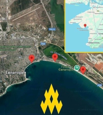На набережній Євпаторії окупанти облаштовують нові позиції для стрільби - партизани