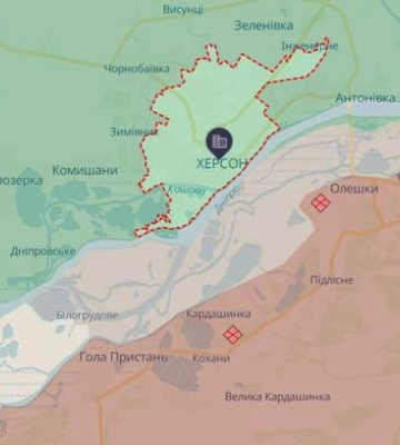«Спроби російських рухів». Окупанти активізувалися на Херсонському напрямку — Зеленський