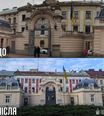 У Львові завершили реставраційні роботи у палаці Потоцьких: фото до та після