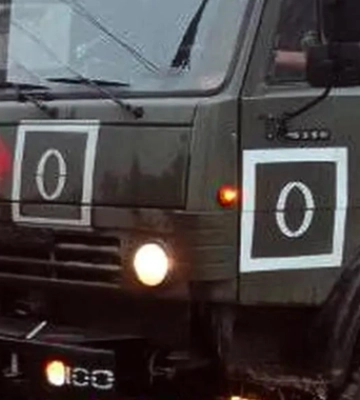 В Мариуполе замечена российская военная техника с буквой О в квадрате