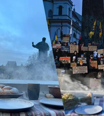 У Львові родини військовополонених провели акції, щоб нагадати про тих, хто зустріне Різдво у катівнях