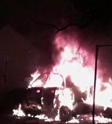 В Бердянске взорвали авто председателя оккупационного совета