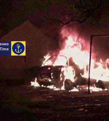 На оккупированной территории взорвали очередной автомобиль: кто был внутри