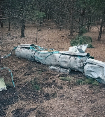 У Харкові ракета РФ упала на приватне подвірʼя й не розірвалася