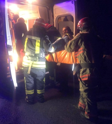 На Волині авто перекинулося у кювет: є травмовані