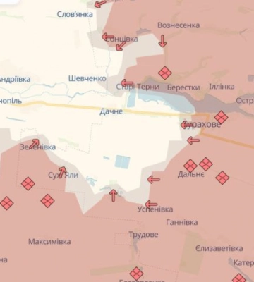 Российские оккупанты разрушили некоторые позиции ВСУ на Кураховском направлении