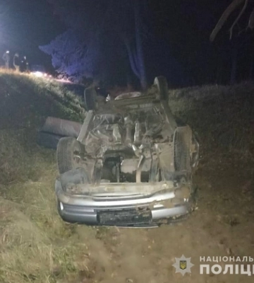 На Волині авто перекинулося у кювет: є травмовані