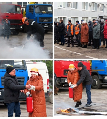 У Дніпровській філії “Газмережі” провели навчання з використання вогнегасників У Дніпровській філії “Газмережі” провели навчання з використання вогнегасників
