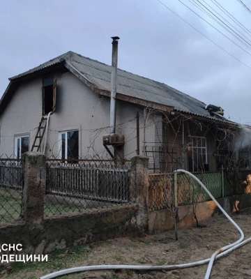 На Одещині внаслідок розгерметизації шлангу газового обладнання спалахнув житловий будинок