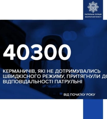 На Закарпатті понад 4 тисячі водіїв отримали штраф за перевищення швидкості