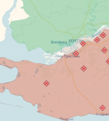 На Херсонському напрямку російські військові минулої доби намагалися висадитися на одному з островів