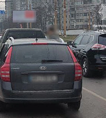 У Сумах на Роменській затримали вщент п’яного водія Ауді