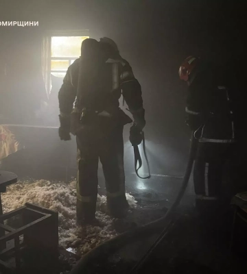 У селі на Житомирщині через пожежу у приватному будинку загинула старенька жінка, - ДСНС