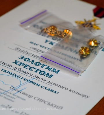 Воїнів підрозділу 118 черкаської бригади ТрО відзначили нагородами (ФОТО)