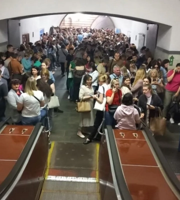Более 450 тыс. человек воспользовались укрытием в метрополитене Киева в 2024 году