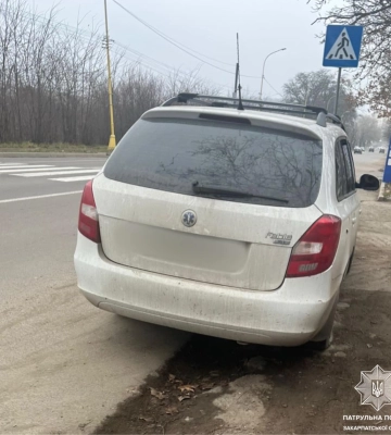 В Ужгороді притягнули до відповідальності нетверезого водія, який позбавлений права керування