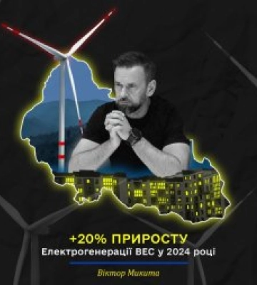 Віктор Микита: на Закарпатті щорічний обсяг вітрогенерації електроенергії зросте на 20%