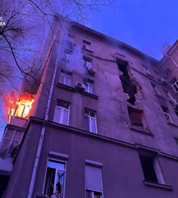 Ворожа атака на столицю: пошкоджено будинок та госпіталізовано постраждалого