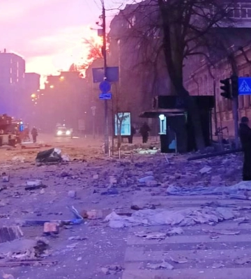 Андрій Єрмак заявив, що росіяни свідомо цілилися по центру Києва в новорічну ніч