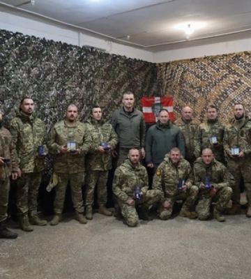 Під самісінький Новий рік до волинської бригади на сході України завітав Віталій Кличко