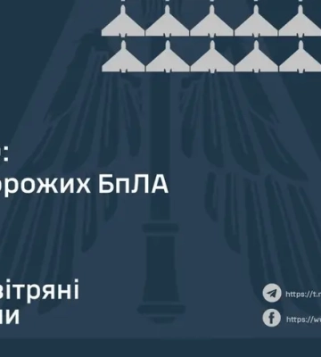 Росіяни запустили по Україні 72 дрони: скільки збила ППО і що сталося з рештою