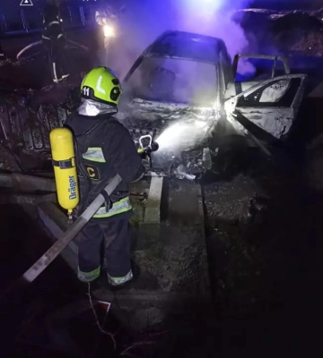 В Олександрії горів легковик Renault