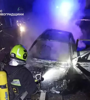 В Олександрії горів легковик Renault
