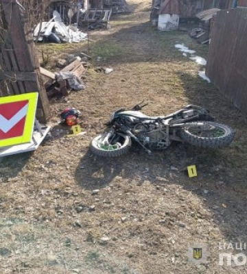 Поліція Рахівщини затримала нетверезого мотоцикліста, який скоїв ДТП в якій травмувався його пасажир