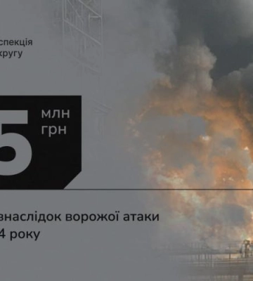 Внаслідок ракетної атаки на об`єкт у Рівненській області завдано понад 6,5 млн грн збитків