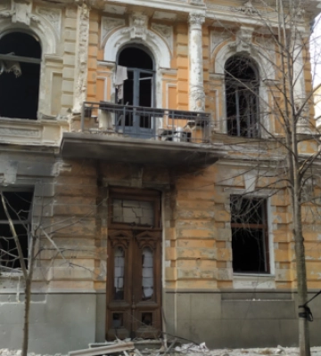 Пошкодження Будинку спілки письменників: МКСК звернеться до ЮНЕСКО щодо збереження історичного центру Києва
