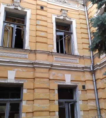 У мережі показали столичний Будинок письменників після ворожого дронового удару