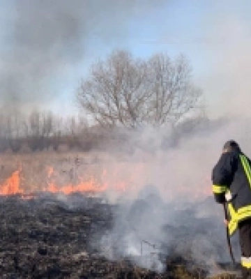 На Рівненщині впродовж доби рятувальники ліквідували 11 пожеж площею понад 14 гектарів
