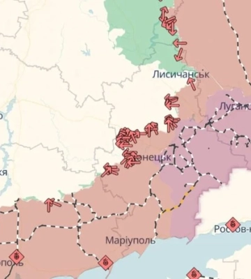 Ворог просунувся в Кураховому та Торецьку: оновлена карта DeepState