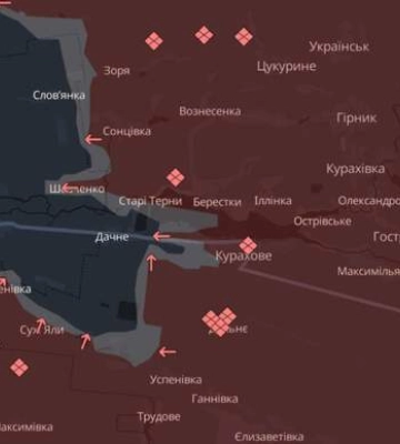 Ворог просунувся в Кураховому, Шевченку та Торецьку, - DeepState. КАРТА