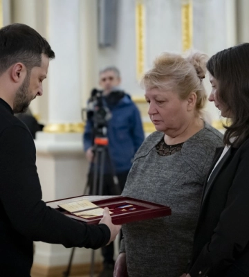 Зеленський вручив орден «Золота Зірка» родині загиблого Героя України Андрія Вовка з Волині