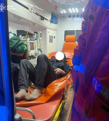 У пожежі на Волині ледь не загинув чоловік