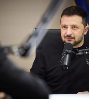 Владимир Зеленский говорил о Мелитополе в интервью с американским подкастером Фридманом (видео)
