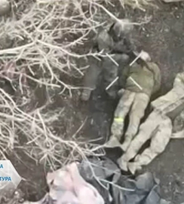 Біля Нескучного на Донеччині російські військові, ймовірно, розстріляли трьох українських військовополонених