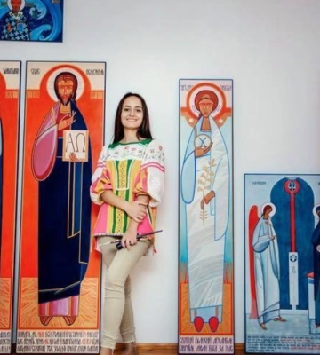 Ікону калуської художниці Юлії Багринівської представили на виставці в Сієтлі