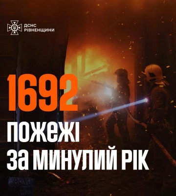 У пожежах на Рівненщині за рік загинули 34 людини