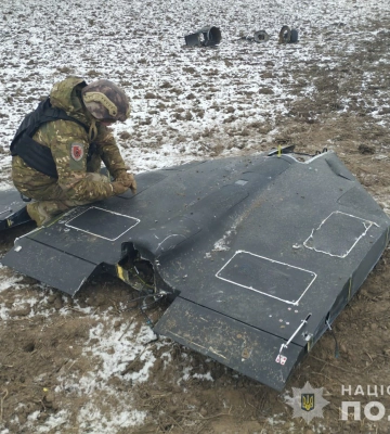 Вибухотехніки поліції Сумщини знешкодили бойову частину збитого ворожого БПЛА