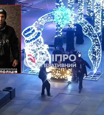 Вандала, який пошкодив новорічні декорації на центральній площі у Дніпрі, покарали
