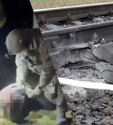 На Хмельнитчине диверсанты взорвали пути и пытались пустить под откос поезд