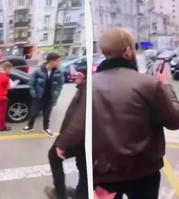 В Киеве &quot;мажоры&quot; мешали движению и слушали песню &quot;Я русский&quot;: полиция уже ищет их
